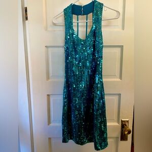 Turquoise Sequin Dress